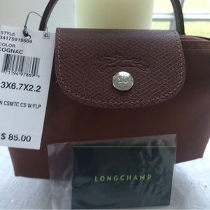 Longchamp Le Pliage  cosmetic pouch with handle